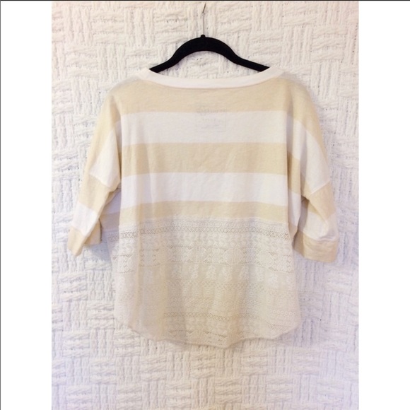 Free People Lace Striped Top - Picture 2 of 3